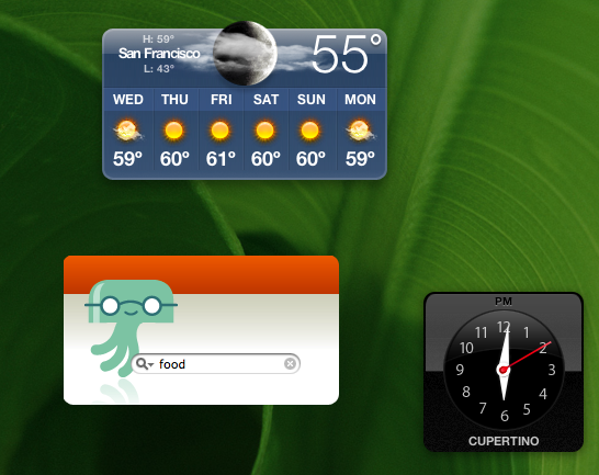 Fluther Dashboard widget
